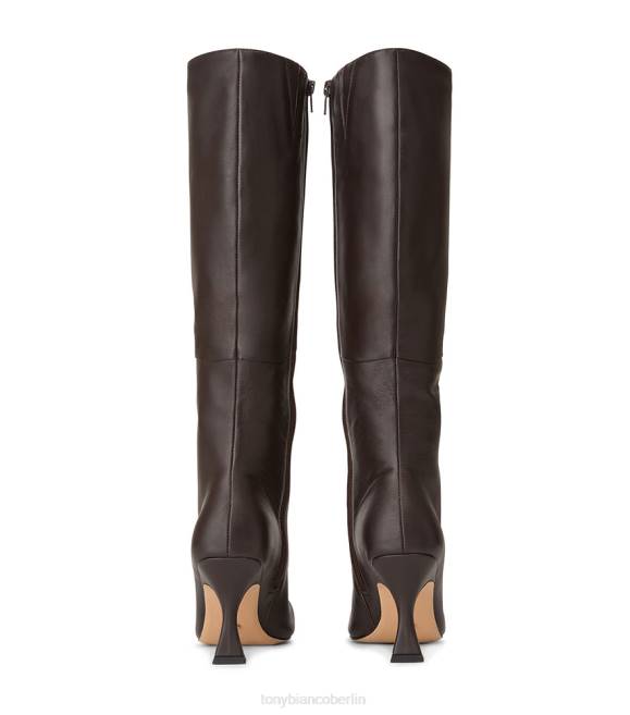 kniehohe Stiefel| de Tony Bianco Frauen Fantasy-Kalbsstiefel Schoko-Nappa 4624406